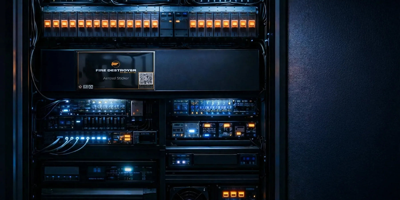 Fire Destroyer in server rack